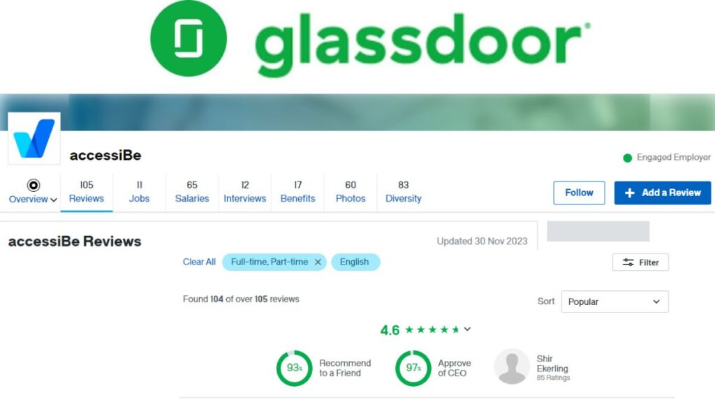 AccessiBe Glassdoor